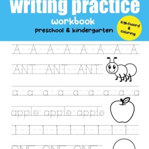 Alphabet and Numbers writing practice workbo